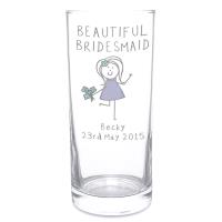 Personalised Purple Ronnie Female Wedding Hi Ball Glass Extra Image 1 Preview